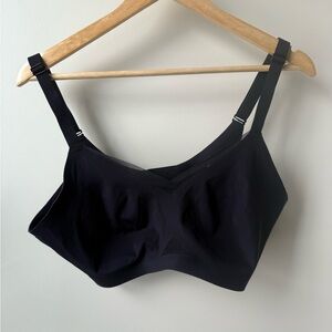 HONEYLOVE Liftwear Crossover Bra Black Comfy Support Wireless Seamless 1X